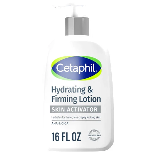 Cetaphil Skin Activator Hydrating & Firming Body Lotion 16oz, Mandelic Acid (AHA) and Centella Asiatica (CICA) Body Moisturizer, Hydrates and Firms Aging Skin, Anti-Aging Body Skincare