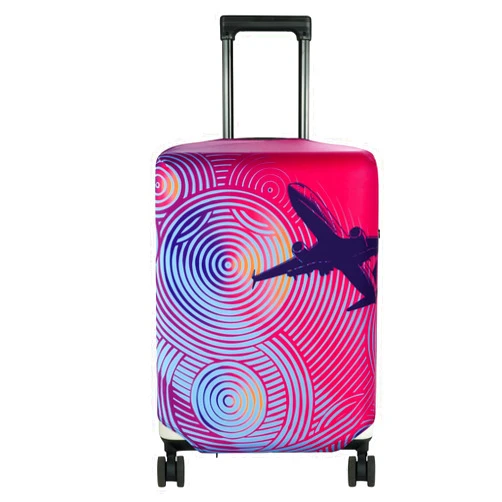 HYPER VENTURE Washable Luggage Cover - Fashion Suitcase Protector Fits 23-26 Inch Luggage (Sunset Glows, M)