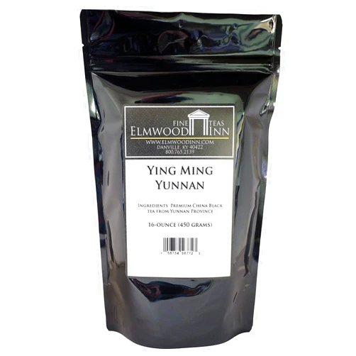 Elmwood Inn Fine Teas Ying Ming Yunnan Black Tea, 16-Ounce Pouches