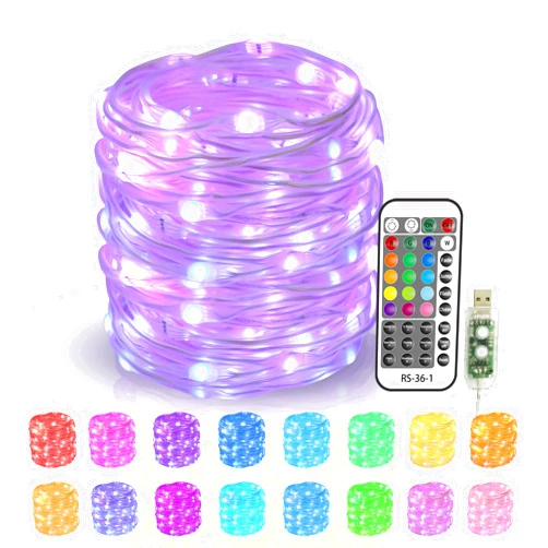 echosari LED Rope Lights Outdoor 16 Color Changing 33Ft 100 LED Flexible Tube Lights with Remote 8 Modes Timer Durable Rope Lights Waterproof for Trampoline Garden Patio Pool Decoration