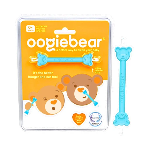 oogiebear Baby Nose Cleaner & Ear Wax Removal Tool - Safe Booger & Earwax Removal for Newborns, Infants, Toddlers - Dual-Ended - Essential Baby Stuff
