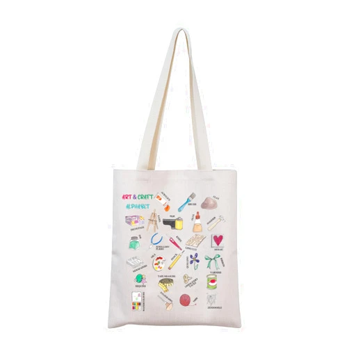 MNIGIU Craftier Gift Artist Gift Art and Craft Tote Bag Art Lover Gift Crafting Lover Gift
