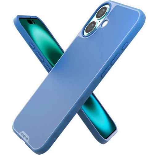 Smartish® iPhone 16 Plus Wallet Case - Wallet Slayer Vol. 1 [Slim + Protective] Credit Card Holder - Drop Tested Hidden Card Slot Cover Compatible with Apple iPhone 16 Plus - Blues on The Green