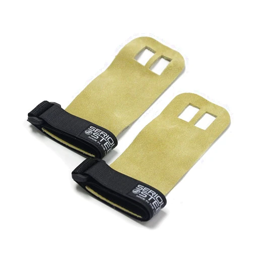 SERIOUS STEEL FITNESS Leather Pull Up Grips | Gymnastic Grips | Made in America.