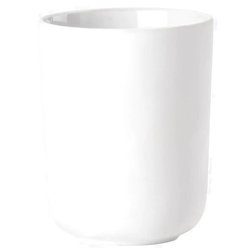 ZONE DENMARK Nova One Toothbrush Mug | Sleek and Modern Bathroom Accessory | Revitalize Your Daily Routine with Scandinavian Elegance and Practicality Unite in This Soft Touch Coating (White)