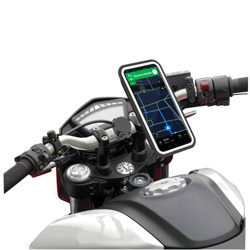 Shapeheart Magnetic Motorcycle Phone Holder | Antivibration Motorcycle Phone Holder | Waterproof Motorcycle Handlebar Phone Mount, 360° Orientation