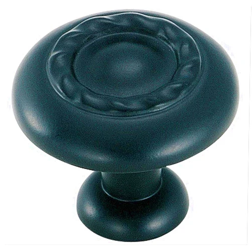 Amerock | Cabinet Knob | Matte Black | 1-1/4 inch (32 mm) Diameter | Inspirations | 1 Pack | Drawer Knob | Cabinet Hardware