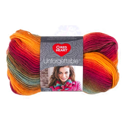 RED HEART Unforgettable Yarn, Sunrise