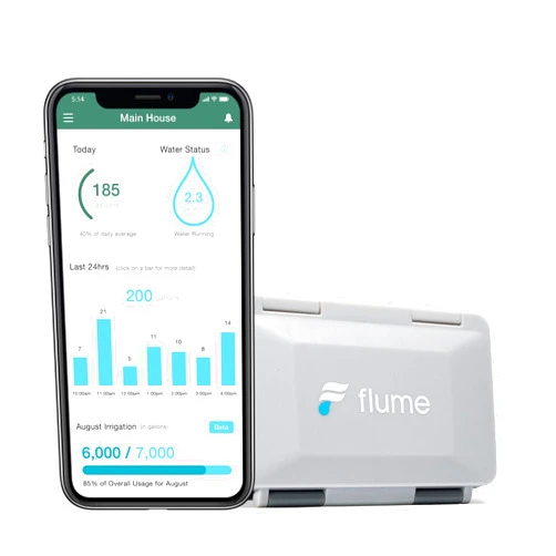 Flume 2 Smart Home Water Monitor & Water Leak Detector: Detect Water Leaks Before They Cause Damage. Monitor Your Water Use to Reduce Waste Installs in Minutes, No Plumbing Required