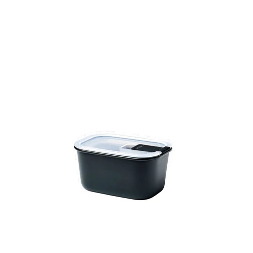 Mepal EasyClip 15oz/450ml - Leakproof & Airtight Food Storage Container | BPA-Free | One-Click Open & Close System | Nordic-Black | Made in Holland