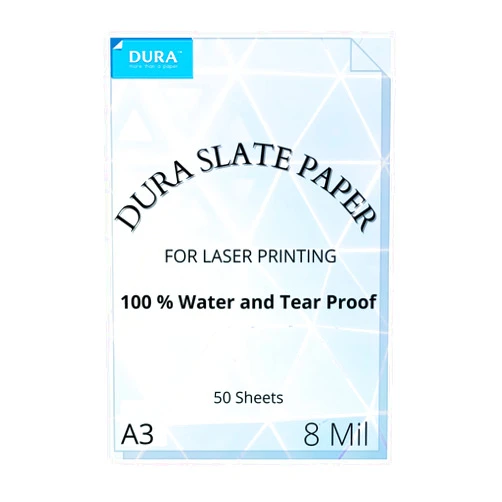 Nara DURA Tear-proof Paper | White | A3 size | 200 GSM | 50 Sheets | For Digital Printing Purposes With Advanced Features & Longevity