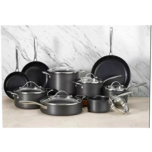 MEMBER´S MARK Member Mark 15 Piece Hard Anodized Aluminum Cookware Set With 7-Piece Kitchen Tools Set