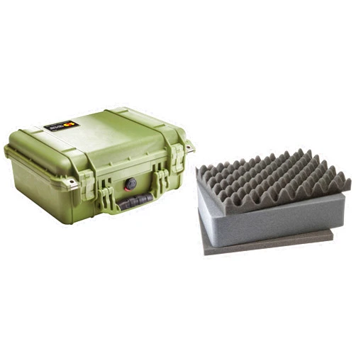 Pelican 1450 OD Green Equipment Case with Foam 13