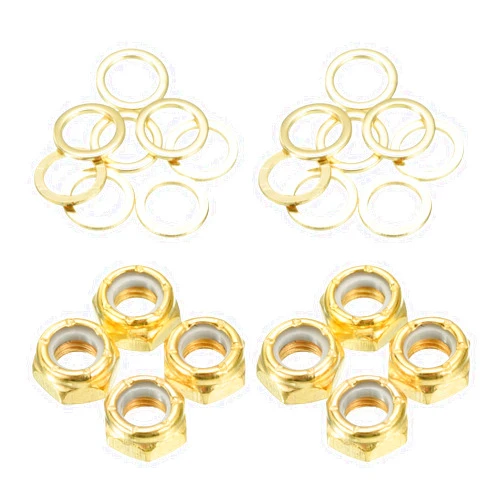 PATIKIL Skateboard Lock Nuts Set Skateboard Truck Axle Washers Spacer Hardware Repair Kit for Longboard Cruiser