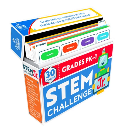 Carson Dellosa Education Carson Dellosa Stem Challenge Science Kits for Kids Age 5-7, Plants, Animals, Insects, and Weather 1st Grade, Kindergarten, and Preschool Learning Activities, Educational Games and Experiments