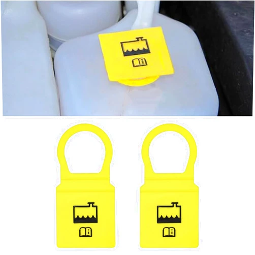 UZZH 2PCS Car Engine Coolant Reservoir Cap Replacement OEM# 55111074AA 52079331, Engine Radiator Cover Coolant Recovery Overflow Antifreeze Water Tank Cap Compatible with Chrysler/Dodge/Jeep/Ram