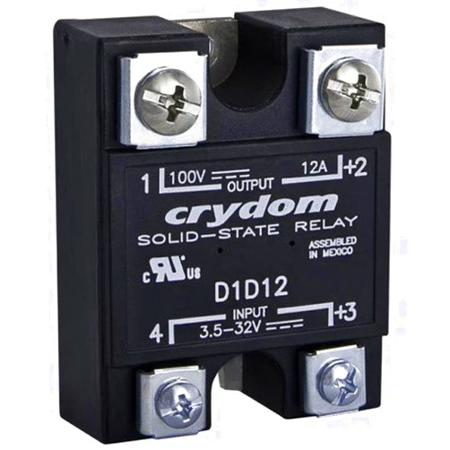 CRYDOM D1D40 Screw TERMINALS, SPST-NO, Panel Mount, 100VDC, Relay, 40-AMP, DC Switch