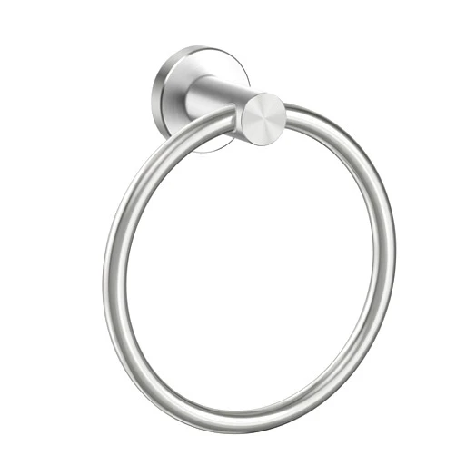 FORIOUS Brushed Nickel Towel Ring, SUS304 Stainless Steel Hand Towel Holder for Bathroom Wall Mounted, Modern Towel Hanger, Towel Rack Round, Ring Towel Holder Ideal for Bath, Kitchen, RV