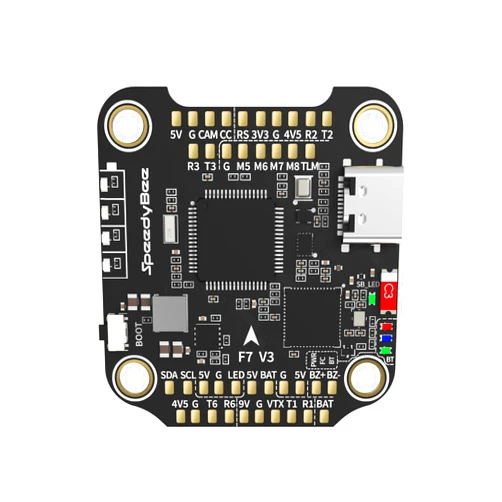 SPEEDY BEE SpeedyBee V3 F7 Flight Controller: 30x30 Drone FC Wireless Betaflight Configuration, Blackbox,Solder-Free Plugs for 3-6S 4