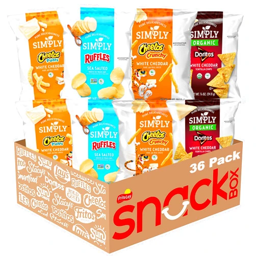 Simply, Variety Pack Snacks, 0.875 Ounce (Pack of 36)
