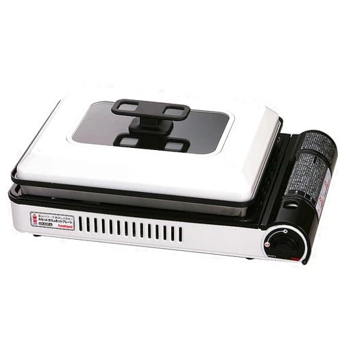 Iwatani cassette gas hot plate White & Black CB-GHP-A