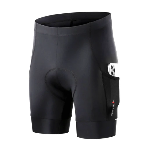 Santic Men's Cycling Shorts 4D Padded Biking Shorts Breathable Bicycle Riding Shorts Bike Biking Clothes