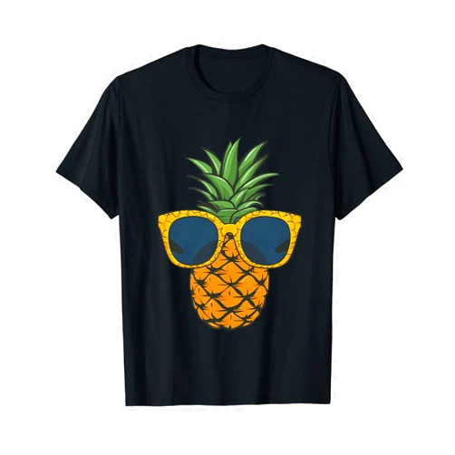 Lique Aloha Beach Pineapple Sunglasses Aloha Beaches Hawaii Hawaiian Women T-Shirt