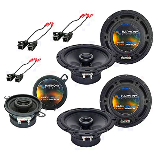 Harmony Audio Compatible with 2002-2004 Oldsmobile Bravada HA-R65 HA-R35 New Factory Speaker Replacement Upgrade Package with HA-724568 Replacement Harness