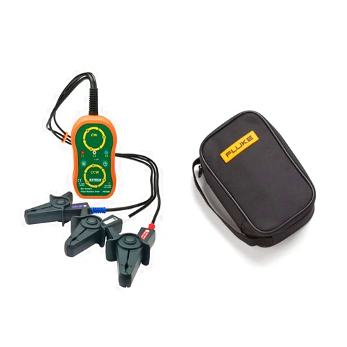 Extech Non-Contact Phase Sequence Tester - PRT200 and Fluke C35 Polyester Soft Carrying Case