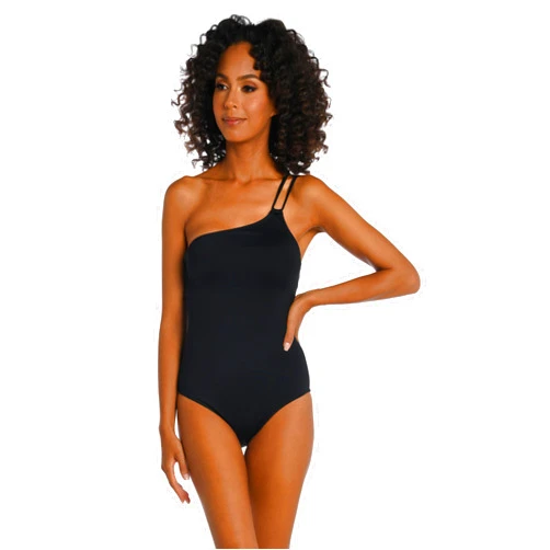 La Blanca Women's Island Goddess Shoulder One Piece Swimsuit