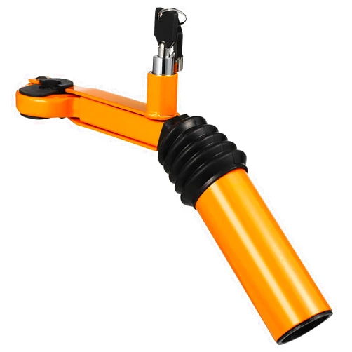 FAVOMOTO Anti-Safety Car Lock, Yellow, Key Lock, Anti-Lock