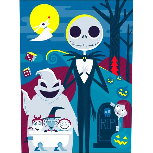 Ceaco - Disney - Tim Burton's The Nightmare Before Christmas - Cartoon - Jigsaw Puzzle - 300 Pieces