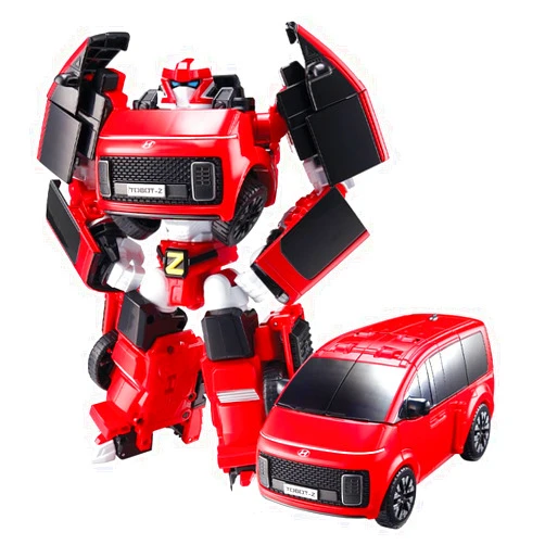 TOBOT NEW TOBOT, TOBOT Z, Youngtoys Transforming Collectible Vehicle to Robot, Heroes Animation Character Toys for Kids 3 and up Transform Toys Cars, Large Size 8-inch