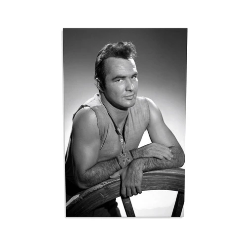 LSFWJP Burt Reynolds Sexy Poster Celebrity Sexy Portrait Art Poster (3) Canvas Poster Bedroom Decor Office Room Decor Gift Canvas Poster Wall Art Decor Print Picture Paintings for Living Room Bedroom Decorat