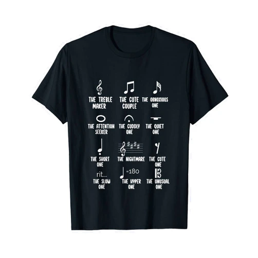 Funny Musical Note Shirt & Musician Gifts Musical Note Shirt Funny Musician Music Symbols Definition T-Shirt