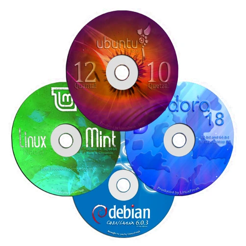 LinuxFreak 4 DVD Linux Collection - Ubuntu 12.10, Linux Mint 14, Fedora 18, and Debian 6
