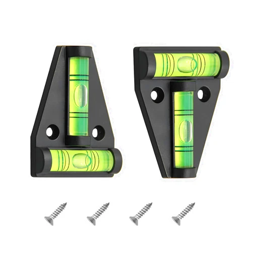 Yourkar 2 PCS Magnetic RV Levelers, T Shape Level Bubble Levels with Screws Mounting, Multipurpose Stablilization Levelers for RV, Camper, Truck, RV Parts Accessories