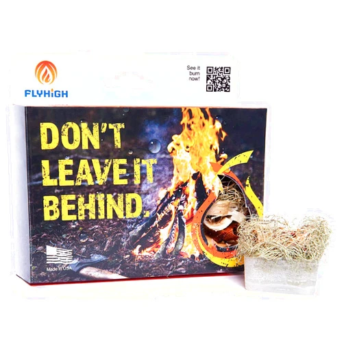 Fly High Flyhigh Fire Cubes: Quick Ignition, Eco-Friendly, Waterproof. Perfect for Camping, BBQs, and Fireplaces. Come Experience The Power of Light