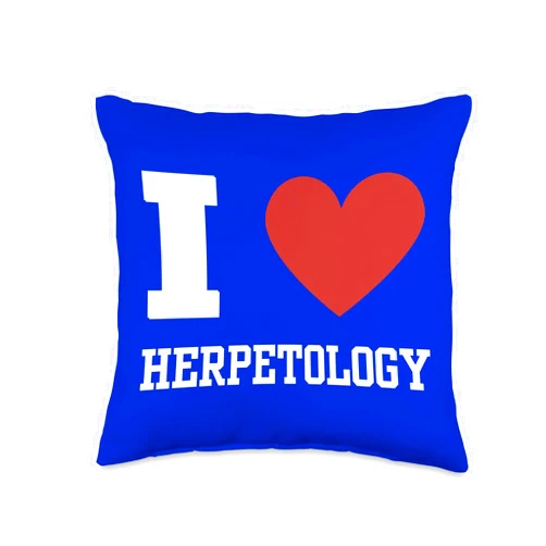 Herpetology Lovers Gifts Idea Herpetology Snake Enthusiast Reptile Lover Herpetologist Throw Pillow, 16x16, Multicolor