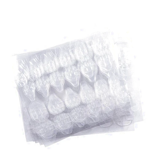 EBANKU 50Sheets Nail Adhesive Tabs, Double-Side Nail Glue Stickers for Press on Nail Sticky Tabs Waterproof Breathable Jelly Adhesive Tabs Manicure -1200Pcs