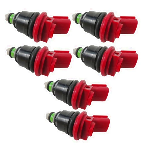 XSPANDER 16600RR544 SF-60-740CC 6 x New tested Side Feed Fuel Premium Injectors For For NISSAN SR20 DET S13 S14 S15 E85 16600-RR544 SF-60-740CC For NISSAN Skyline R33 RB25DE RB25DET