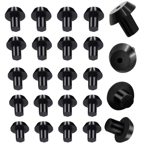 Beaquicy 24 Pack WB2K101 Rubber Feet, Range Burner Rubber Grate Feet fit for GE Kenmore Hot-point Range Burner Grate, Gas Stove Top Grate Feet Cooktop Burner Grates Replaces WB02T10461 AP2622260 PS241358