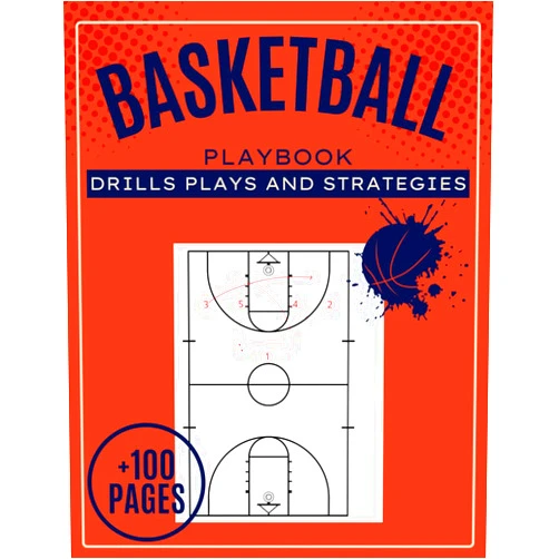 Play book Basketball play book drills plays and strategies +100 pages: Blank Basketball Court Diagrams Notebook for Drawing Up Plays and strategies coaching ... Coach Playbook Essentials | full size pages.