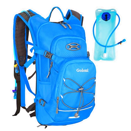 Goloni Hydration Backpack,Lightweight Hiking Backpack with 2L Water Bladder,Water Backpack for Biking, Running, Festival