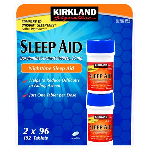 Kirkland Signature Sleep Aid, 192 Tablets (4 Pack)