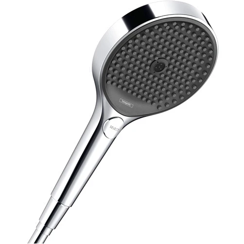 hansgrohe Rainfinity Rain 5-inch Modern Handheld Shower Head 3-Spray PowderRain, Intense PowderRain, MonoRain in Chrome, 26864001