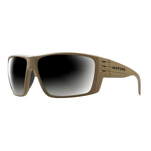 Native Eyewear Native Man Sunglasses Matte Black Frame, Green Reflex Lenses, 66MM