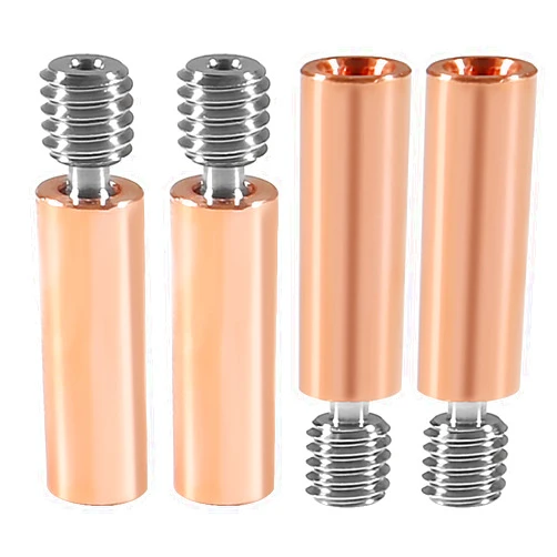 Alinan 4pcs CR10 Bimetal Heatbreak, Upgrade Smooth All Metal Bimetal Copper Titanium Heatbreak High Temperature Throat for 3D Printer CR10 S4 S5 Ender 3 V2 Ender3 pro Ender 5 CS3 Hotend