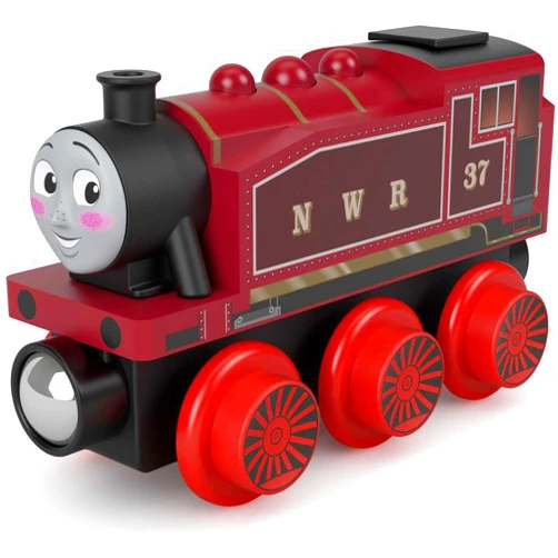 Thomas & Friends Wooden Railway, Rosie Engine, push-along toy train made from sustainably sourced wood for toddlers and preschool kids