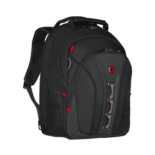 Wenger Legacy 16 inch Laptop Backpack, Men's and Women's Laptop Bag, Black/Gray, One Size